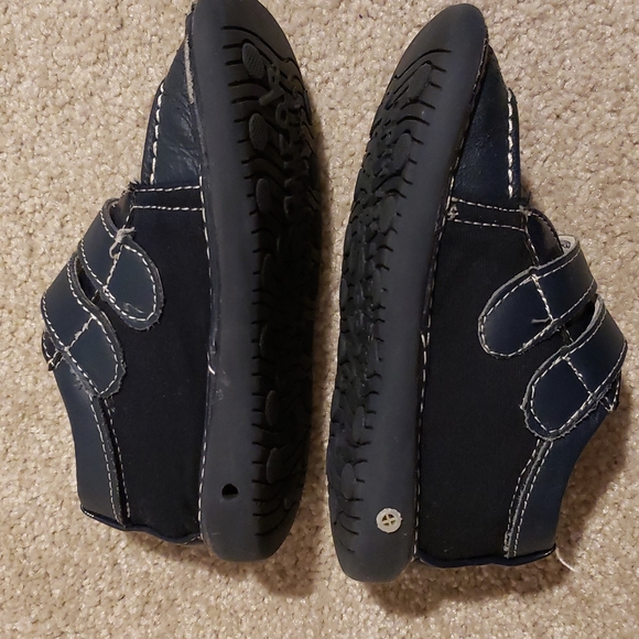 Wee Squeak 10 navy boy shoes - Picture 4 of 9